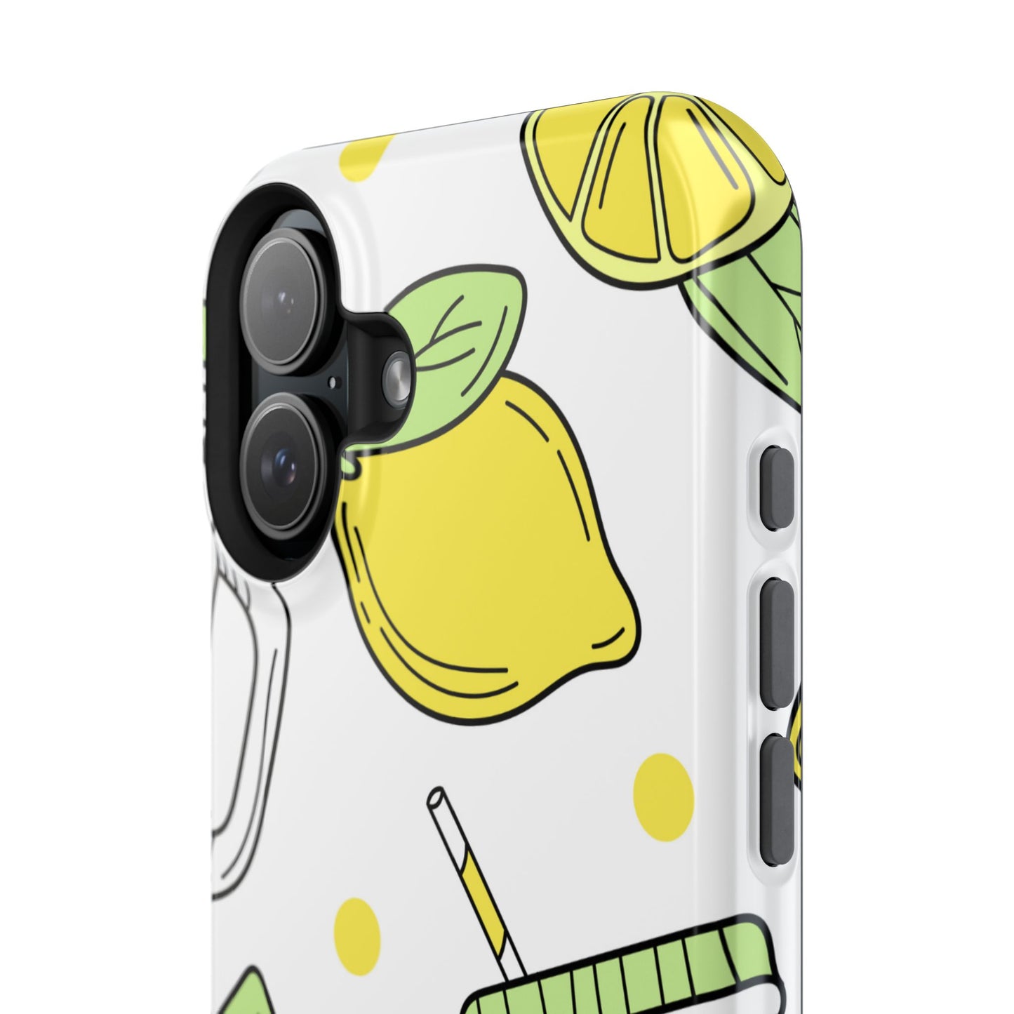 Lemonade Love Tough MagSafe iPhone Case – Fun Lemon Mason Jar Design, Dual-Layer Protection