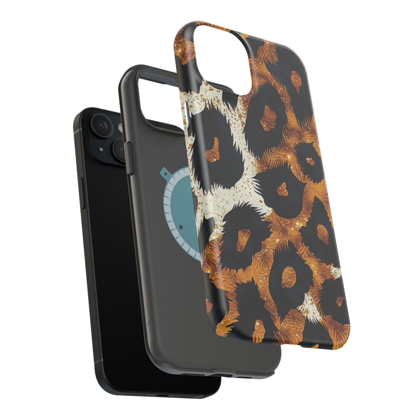 Safari Noir Gold Leopard iPhone Case