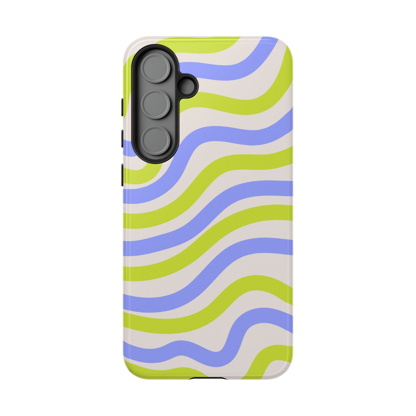 Neon Wave Samsung Galaxy Case – Bold Dual-Layer Protection with 70s-Inspired Vibe