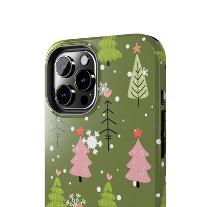 Whimsical Christmas Tree Pattern – iPhone Series Case