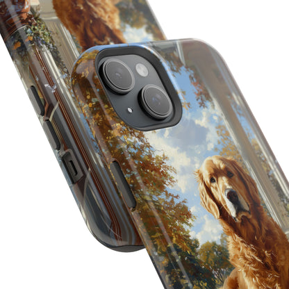 Golden Retriever Autumn Serenity - MagSafe iPhone Series Case