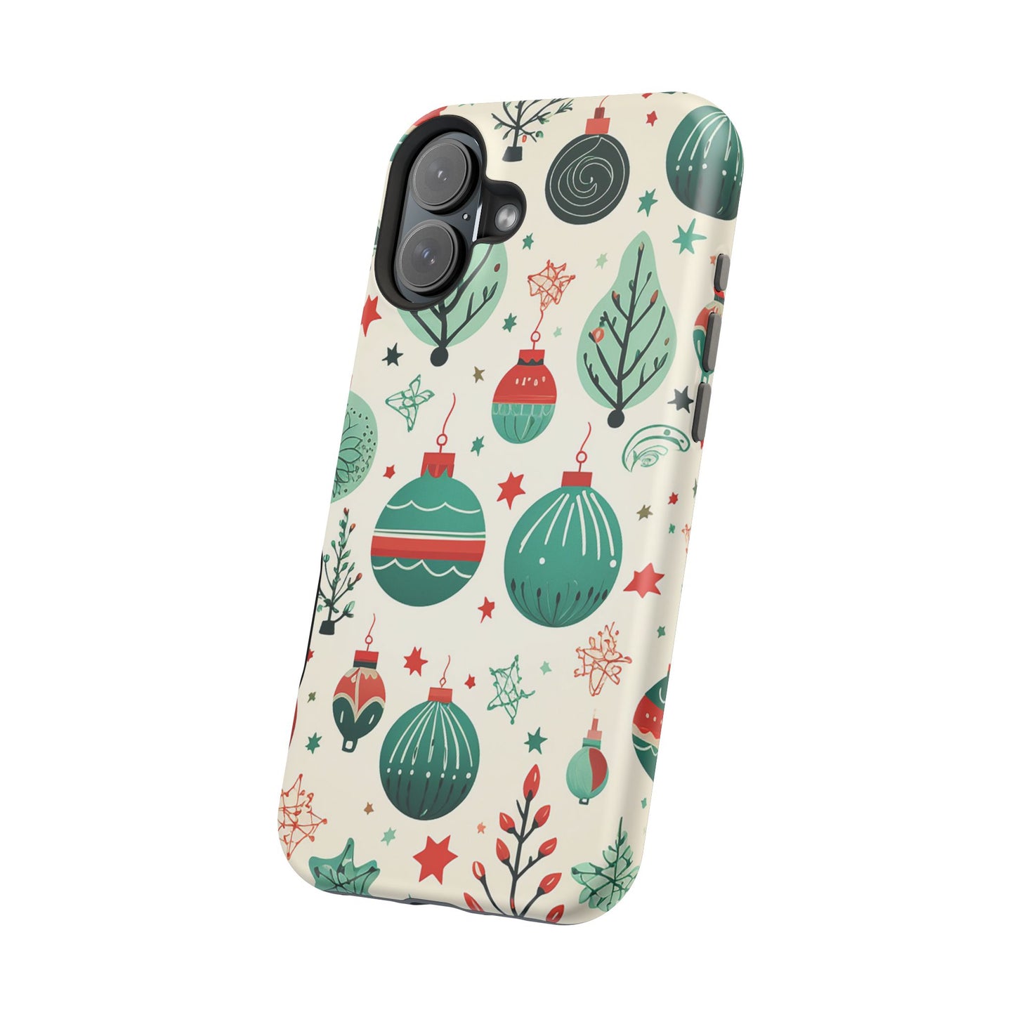 Vintage Christmas Ornaments Pattern – MagSafe iPhone Series Case