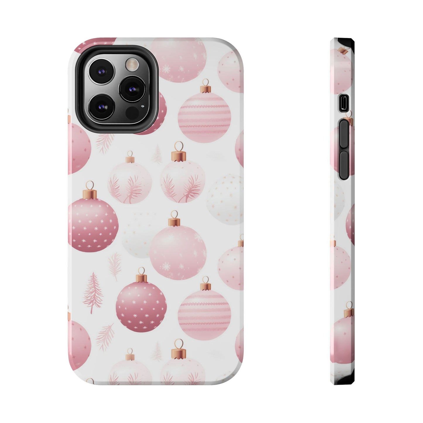 iPhone Case: Merry in Pink – Christmas Balls