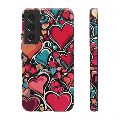 Vibrant Multicolor Heart Art – Samsung Galaxy Case