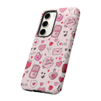 Samsung Galaxy Case: Playful Valentine's Day Icons Case