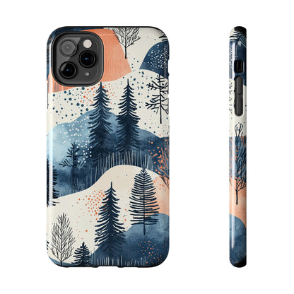 Winter Forest Samsung Galaxy Case | Watercolor Pine Trees