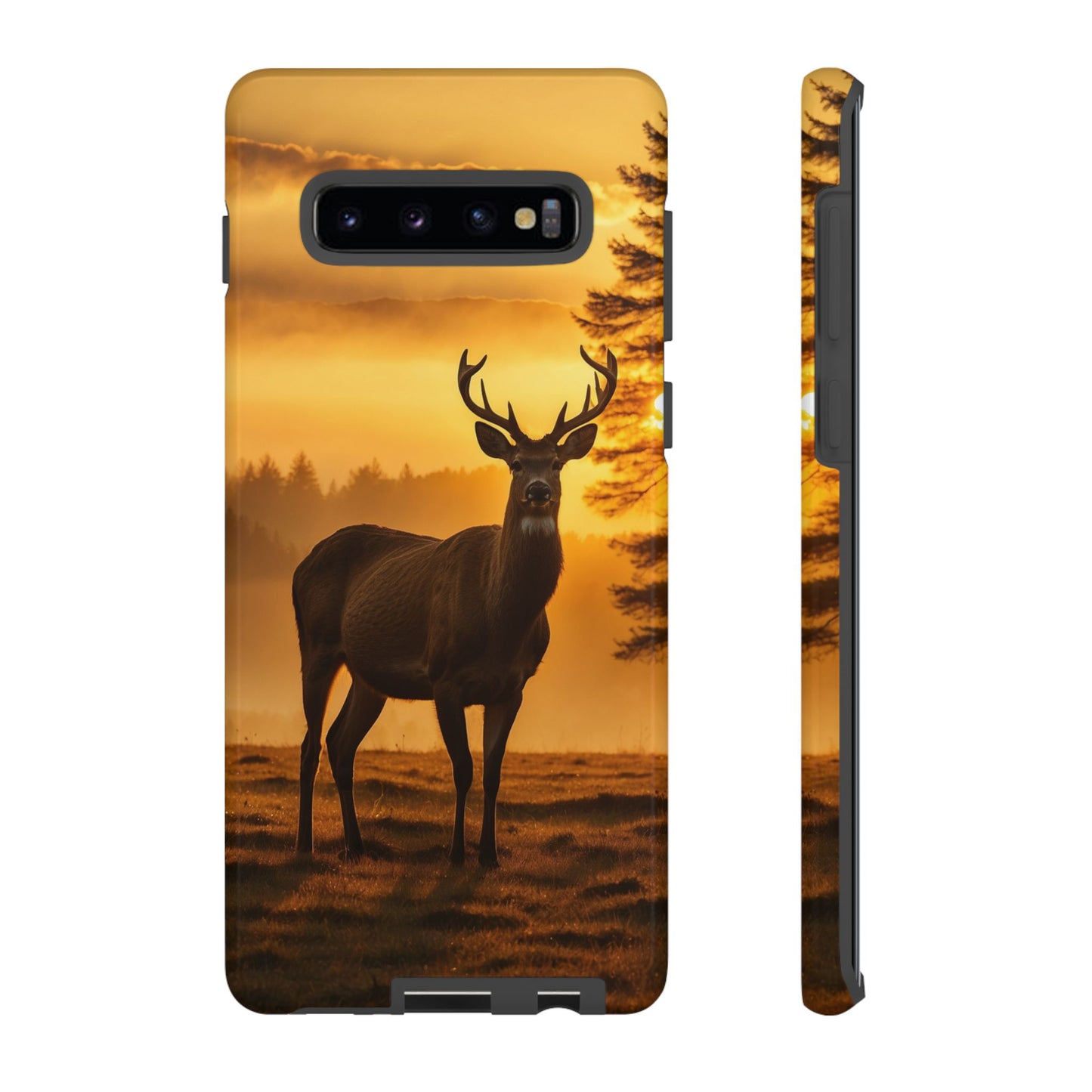 Sunset Majesty: Regal Stag – Samsung Galaxy Case