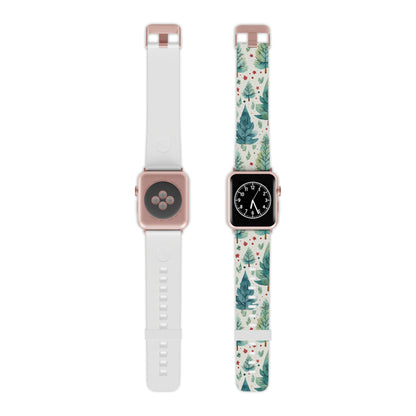 Watercolor Winter Forest  Apple Watch Band