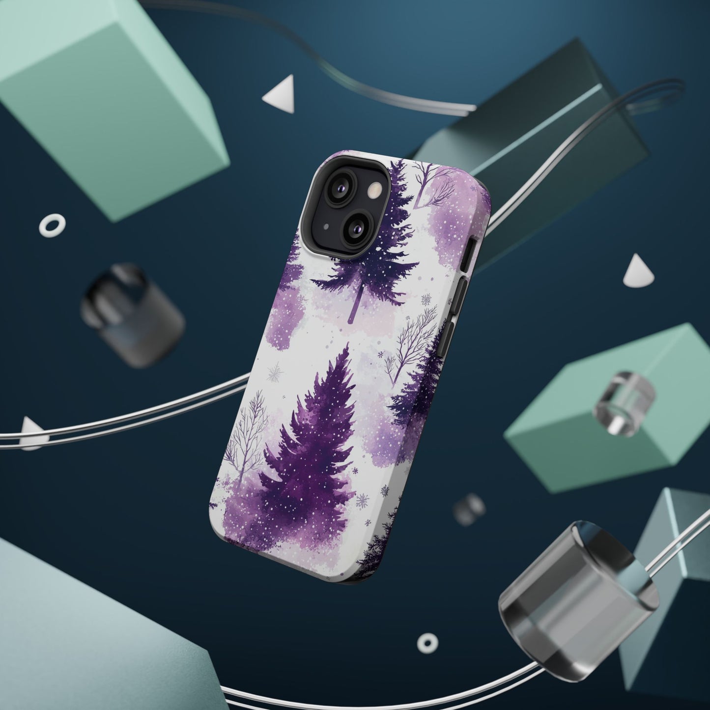 Purple Snowy Forest - MagSafe iPhone Series Case