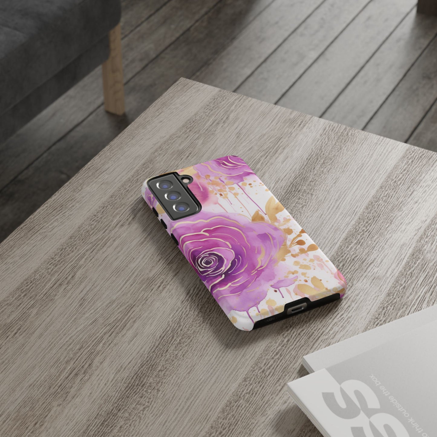 Radiant Purple & Gold Floral - Samsung Galaxy Series Case