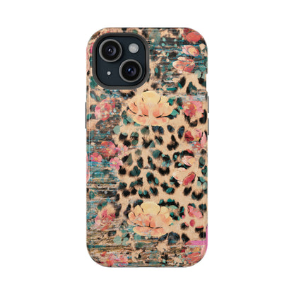 Rustic Floral Leopard - MagSafe iPhone Series Case