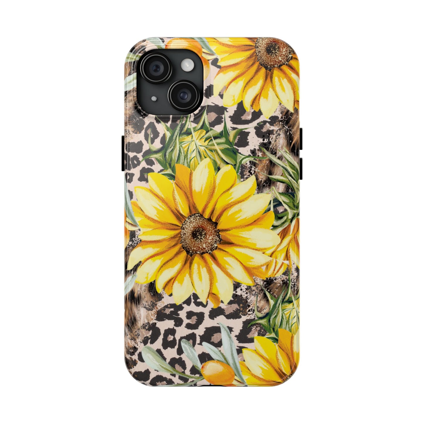 Leopard Sunflower Chic - iPhone Series Case