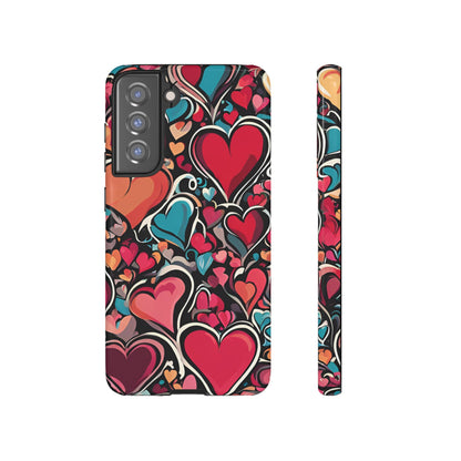 Vibrant Multicolor Heart Art – Samsung Galaxy Case