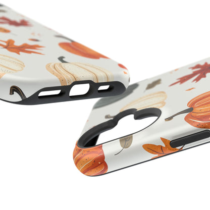 Autumn Pumpkin MagSafe iPhone Case – Fall Leaves and Harvest Design