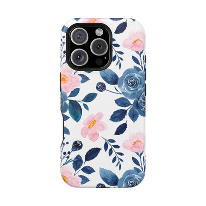 Pastel Garden Charm – MagSafe Case with Soft Watercolor Floral Print