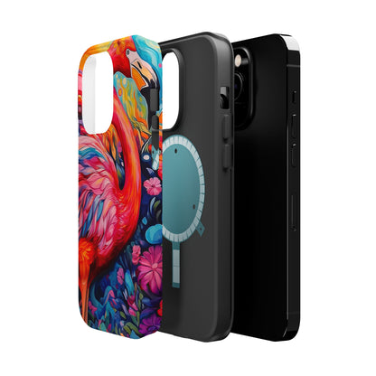 Flamingo Fiesta – Vibrant Flamingo MagSafe iPhone Cases