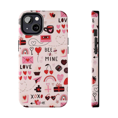 iPhone Case: Bee Mine Love Doodles