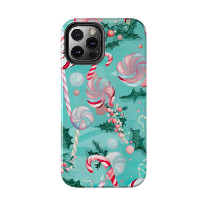 Candy Cane & Peppermint Holiday Delight – iPhone Series Case