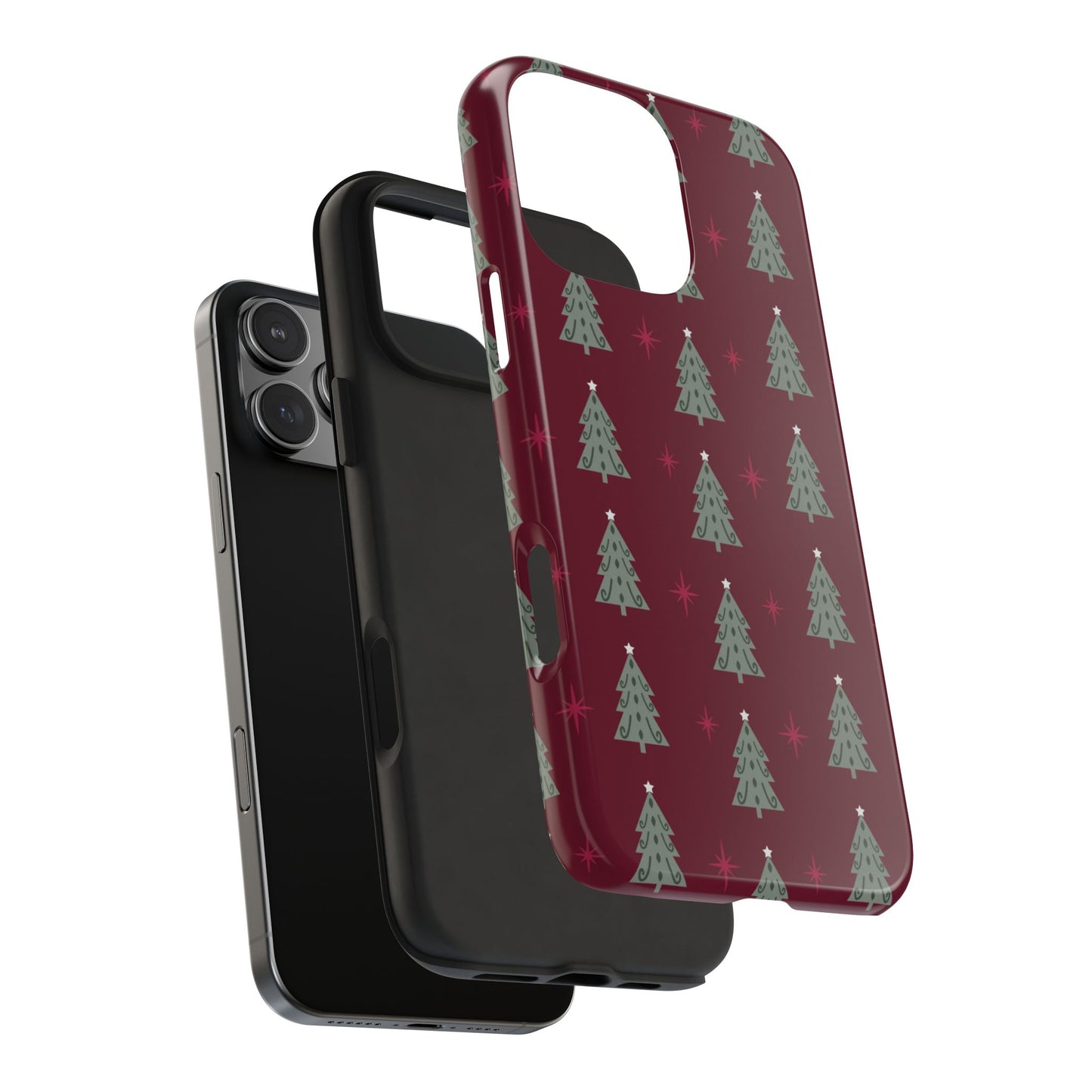 Retro Christmas Tree Pattern – iPhone Series Case