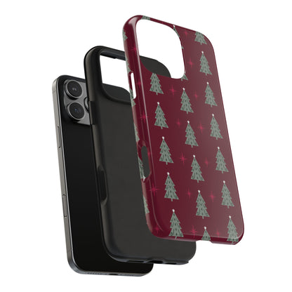 Retro Christmas Tree Pattern – iPhone Series Case