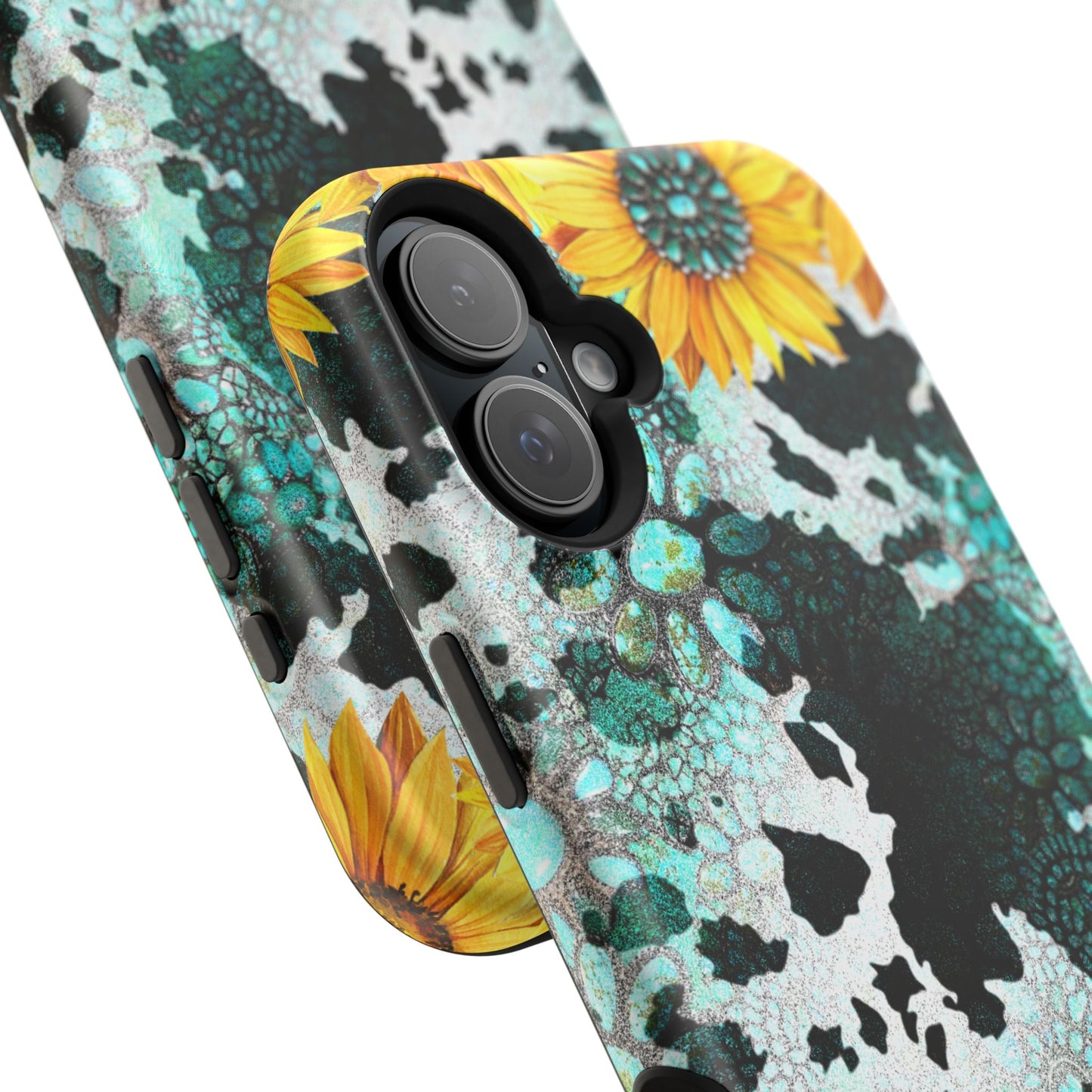 Boho Turquoise Sunflower Lace - MagSafe iPhone Series Case