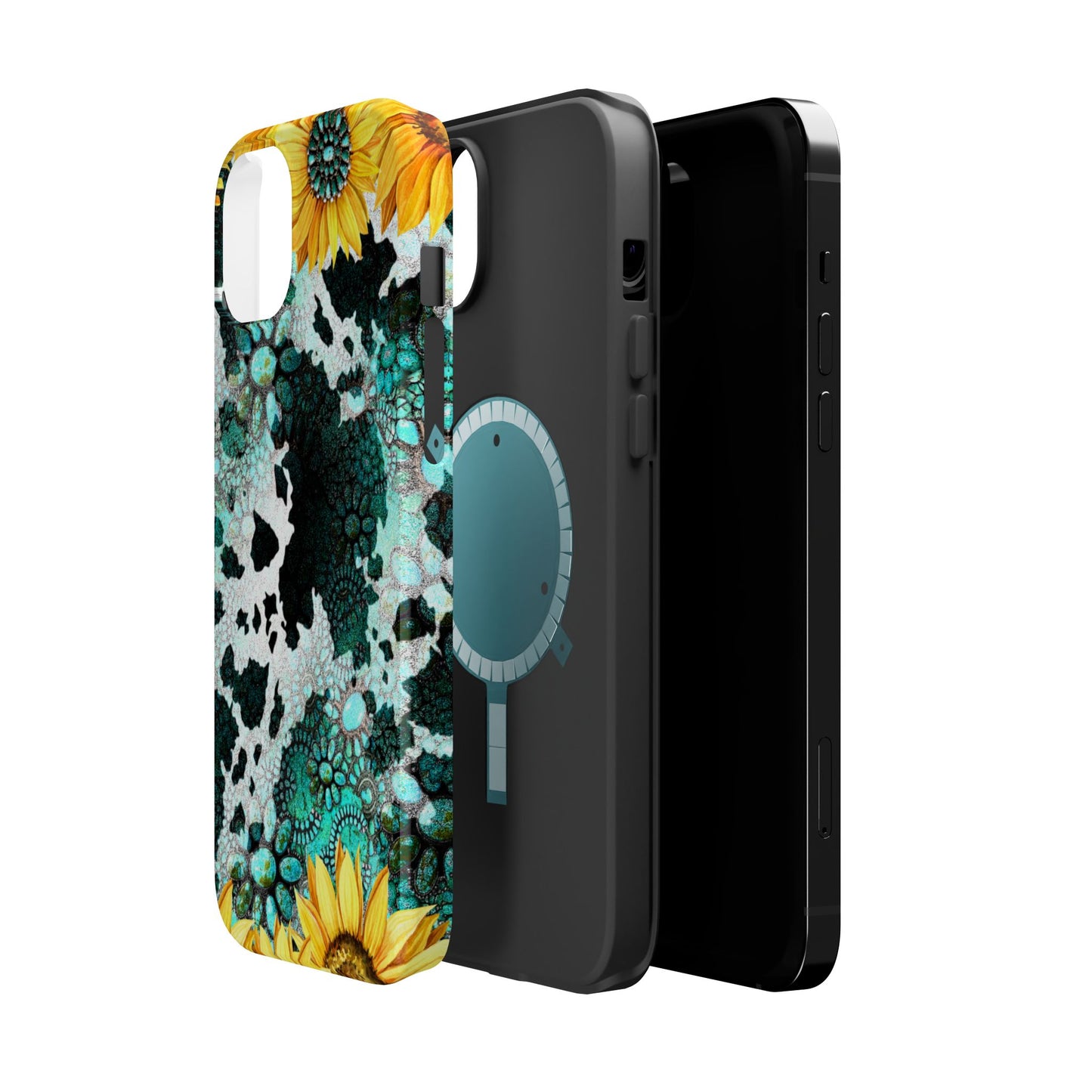 Boho Turquoise Sunflower Lace - MagSafe iPhone Series Case