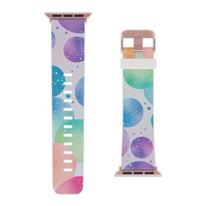 Pastel Galaxy Bubbles Apple Watch Band