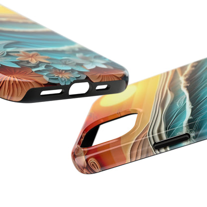 Tropical Sunset Paper Art Ocean – iPhone Series Case