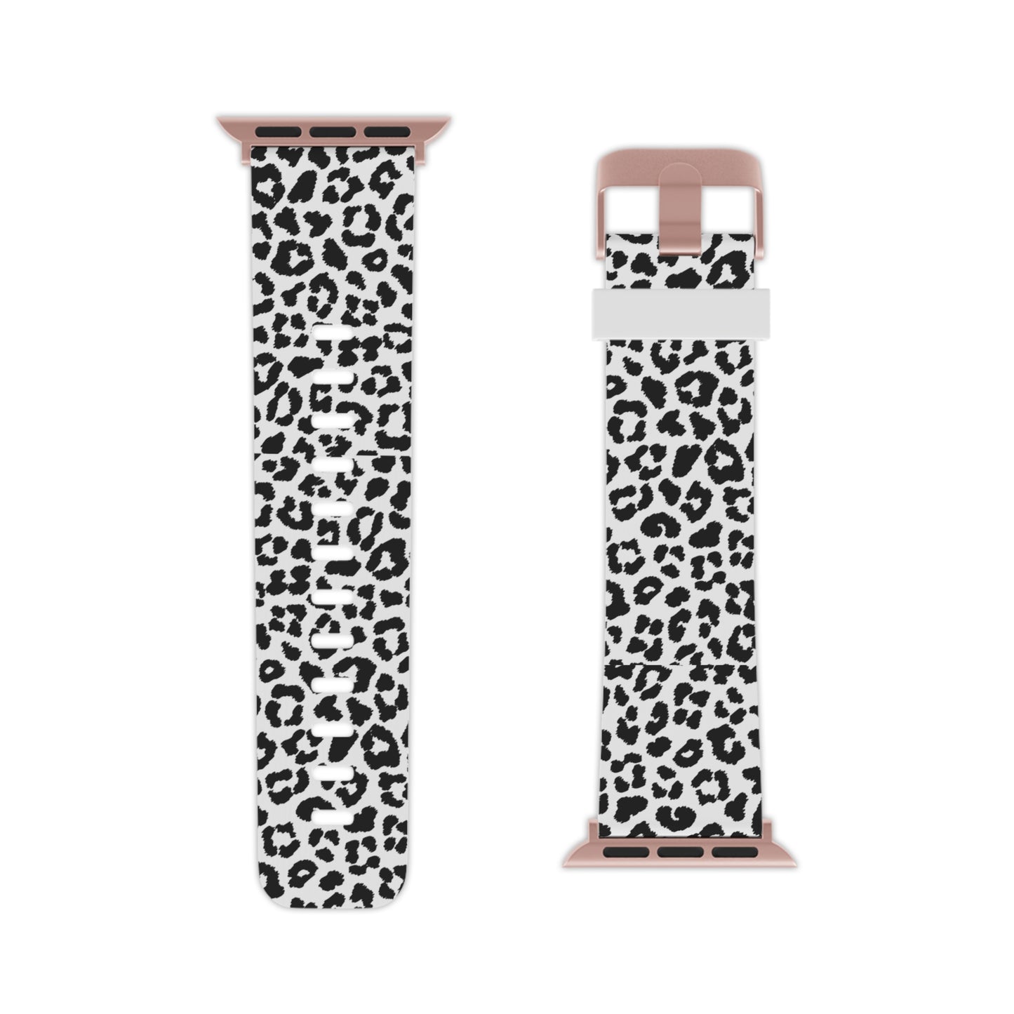 Monochrome Leopard Print Apple Watch Band