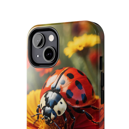 Ladybug on Orange Daisy - iPhone Series Case