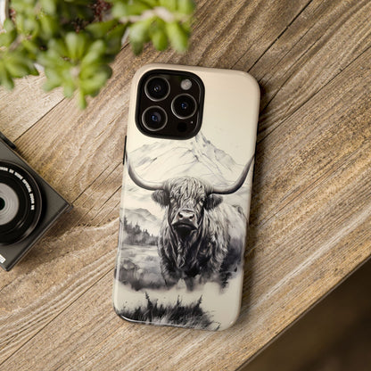 Highland Cow Western iPhone Case