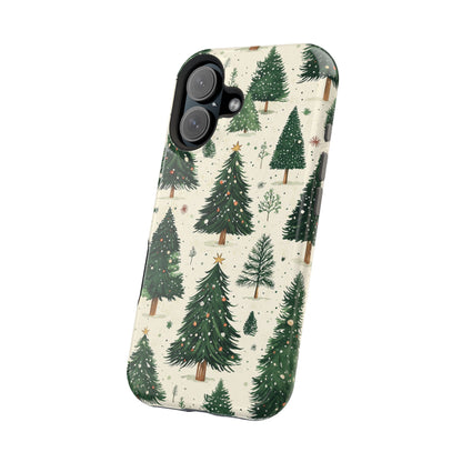 Festive Christmas Tree Forest Pattern – MagSafe iPhone Series Case