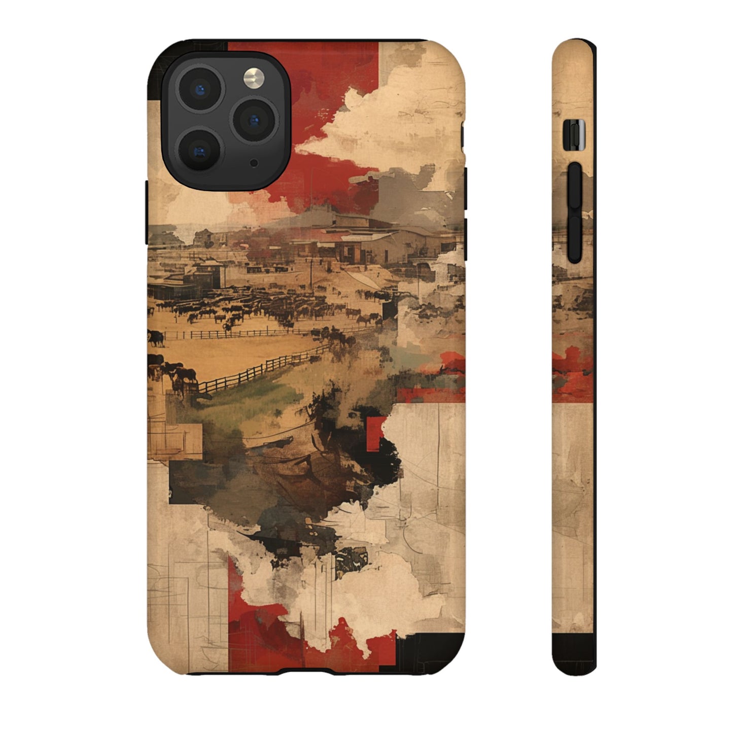 Vintage Abstract iPhone Case - Rustic Art Protective Cover