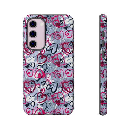 Graffiti Love Hearts Samsung Galaxy Case