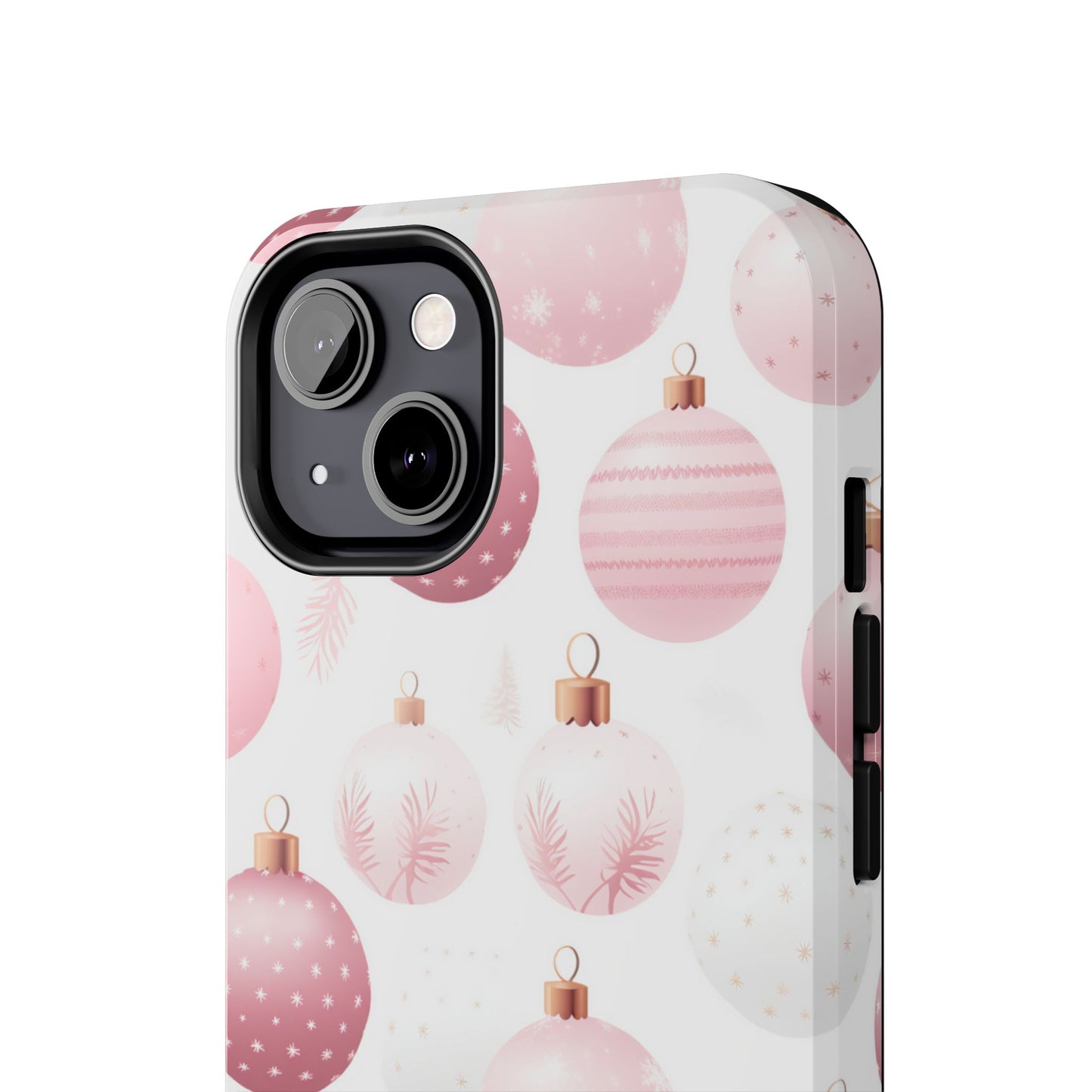 iPhone Case: Merry in Pink – Christmas Balls