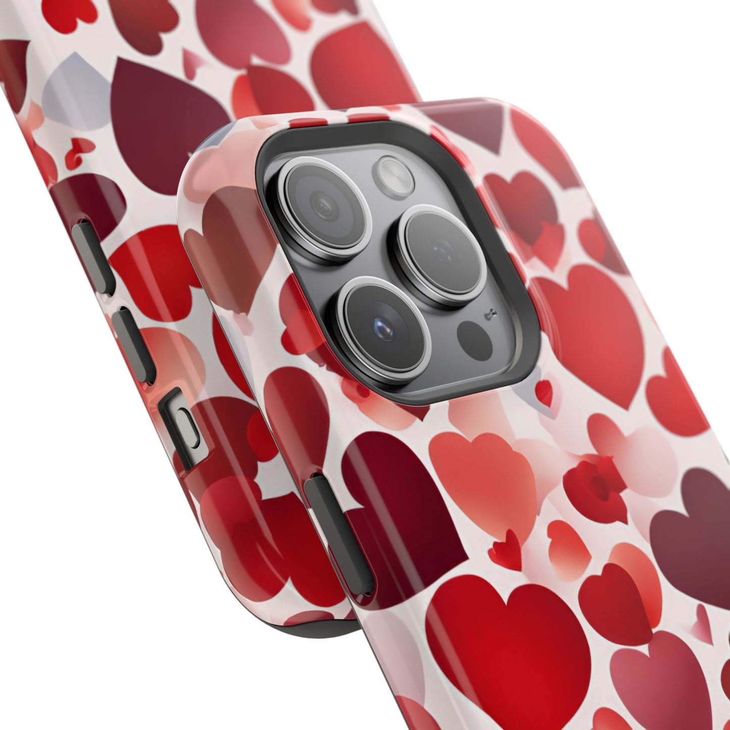 MagSafe Case: Romantic Red Heart Gradient Case