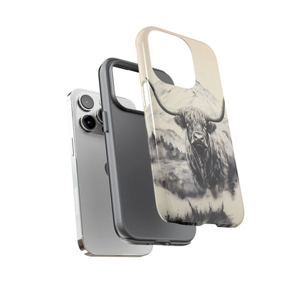 Highland Cow Western iPhone Case