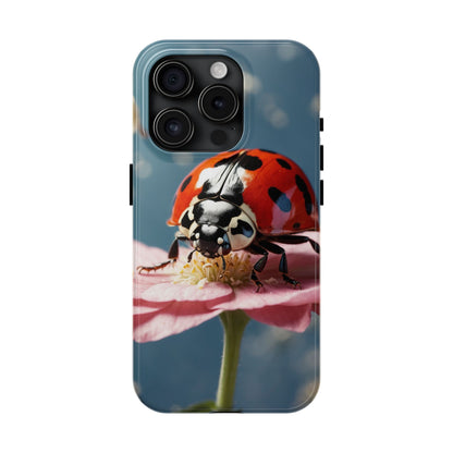 iPhone Case: Floral Ladybug Delight