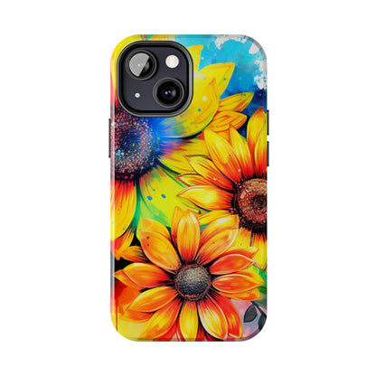 Vibrant Sunflower Splash - iPhone Series Case