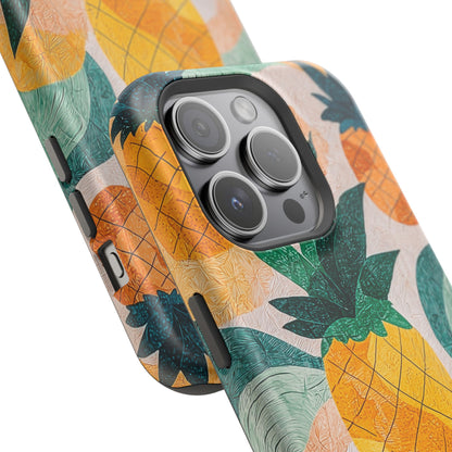 Tropical Pineapple MagSafe iPhone Case – Vibrant Fruit Design, Tough Dual-Layer Protection