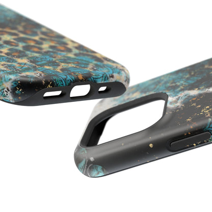 Turquoise Paisley Cowhide Leopard - MagSafe iPhone Series Case