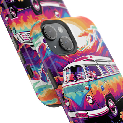 Groovy Floral Sunset Van – MagSafe iPhone Series Case