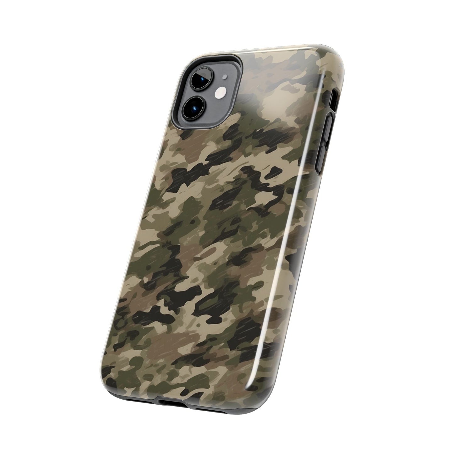 Classic Light Brown Camouflage – Durable iPhone Case with Timeless Design