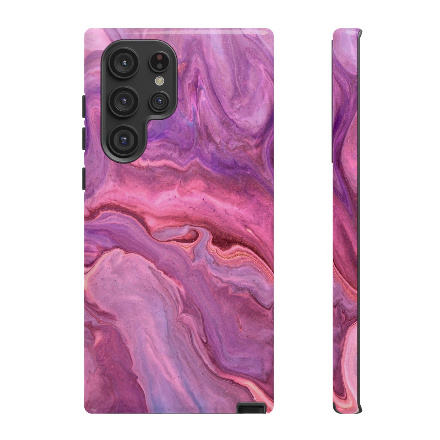 Lavender Dreamscape – Samsung Galaxy Case with Purple & Pink Marble Art