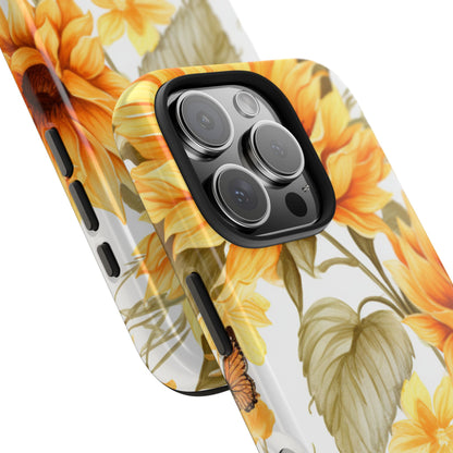 Sunflower & Butterfly Bliss - iPhone Series Case