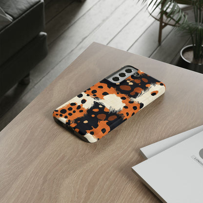 Cheetah Plaid Samsung Case – Brown & Black Pattern