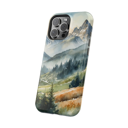 Serene Alpine Forest - MagSafe iPhone Case