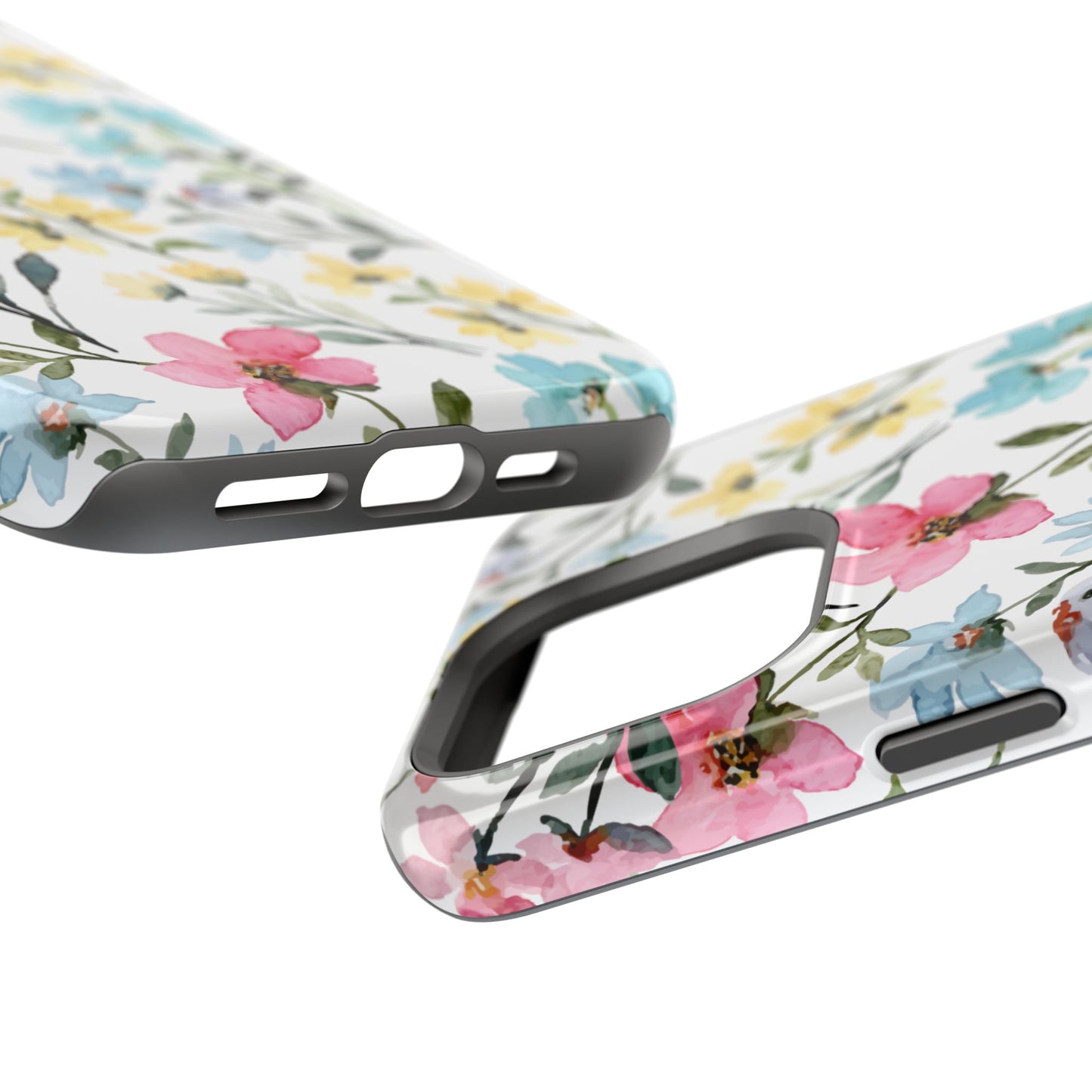 Watercolor Floral Bliss – MagSafe Case with Pastel Flower Design