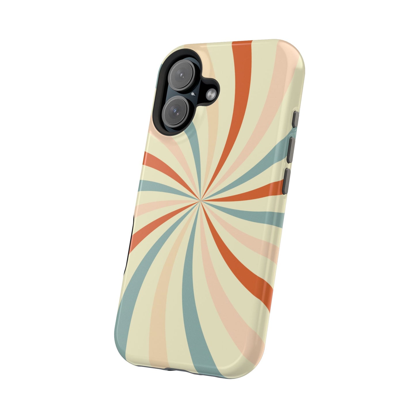 Retro Swirl MagSafe iPhone Case – Durable, Vintage-Inspired Design with Dual-Layer Protection