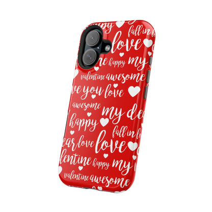 Valentine Words Pattern – MagSafe Case